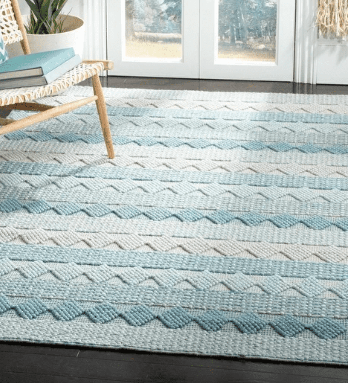 beach wool rug