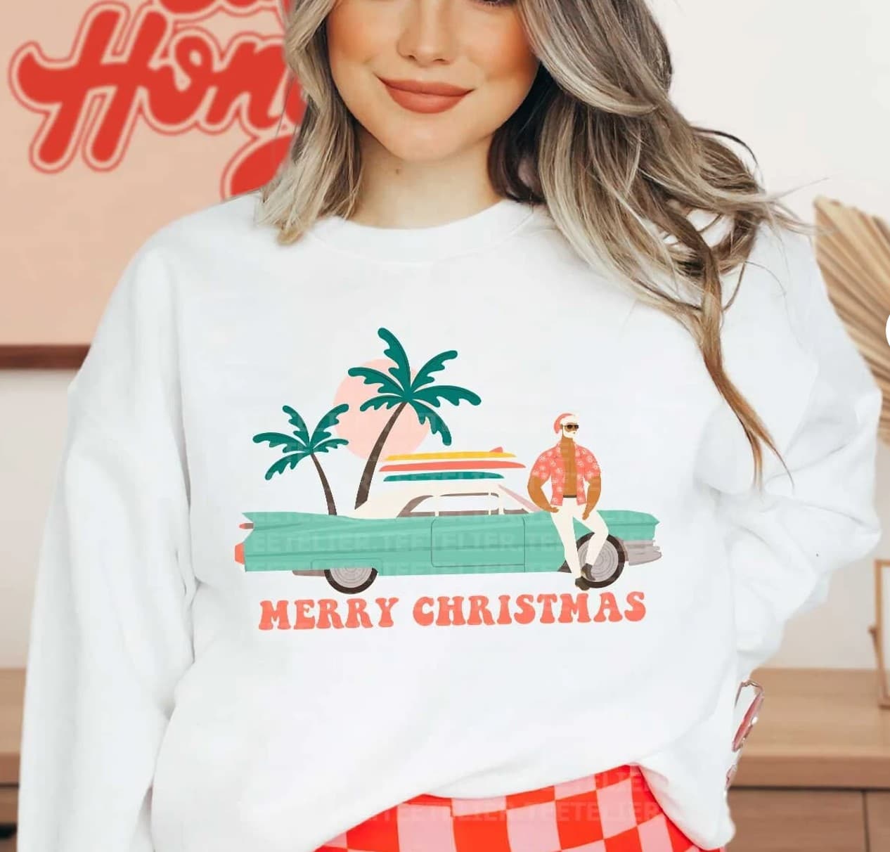 Christmas beach sweatshirts