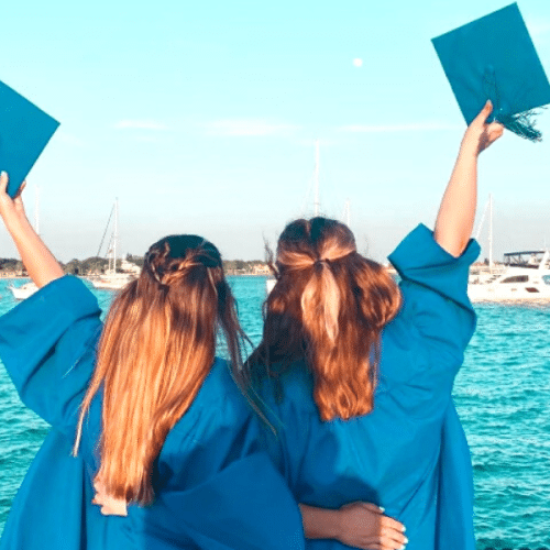 ocean graduation caps