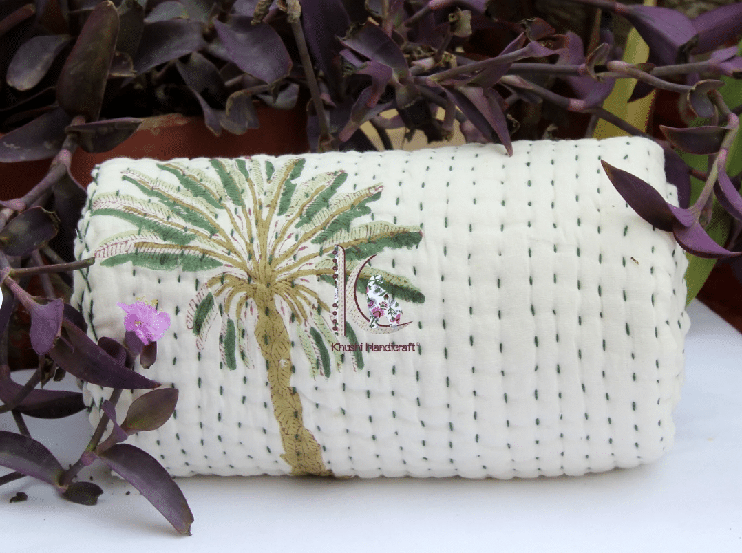 palm tree baby blanket