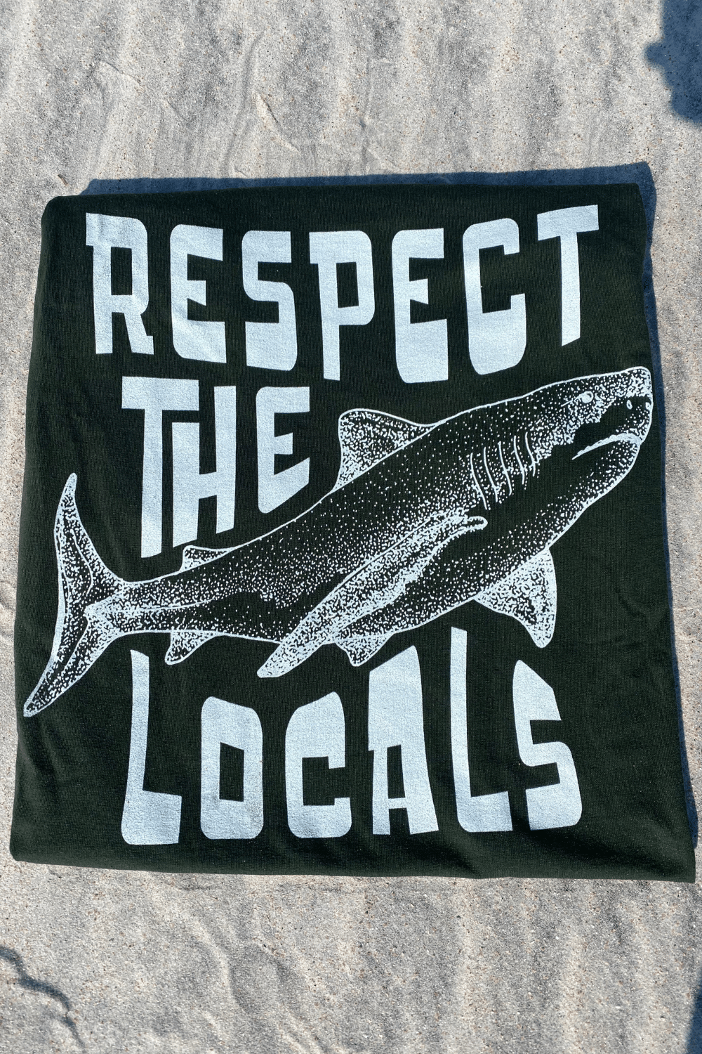 respect the locals sharks shirt